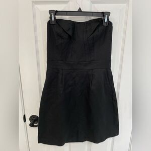 Parameter Black Textured Strapless Mini Dress Women’s Size 10